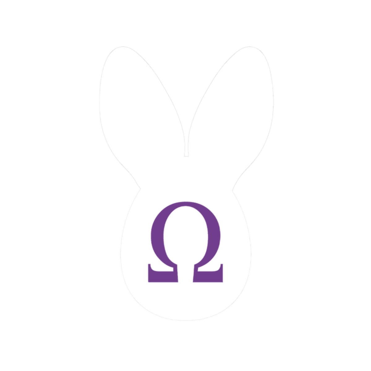 White Rabbit Omega Sticker ∞