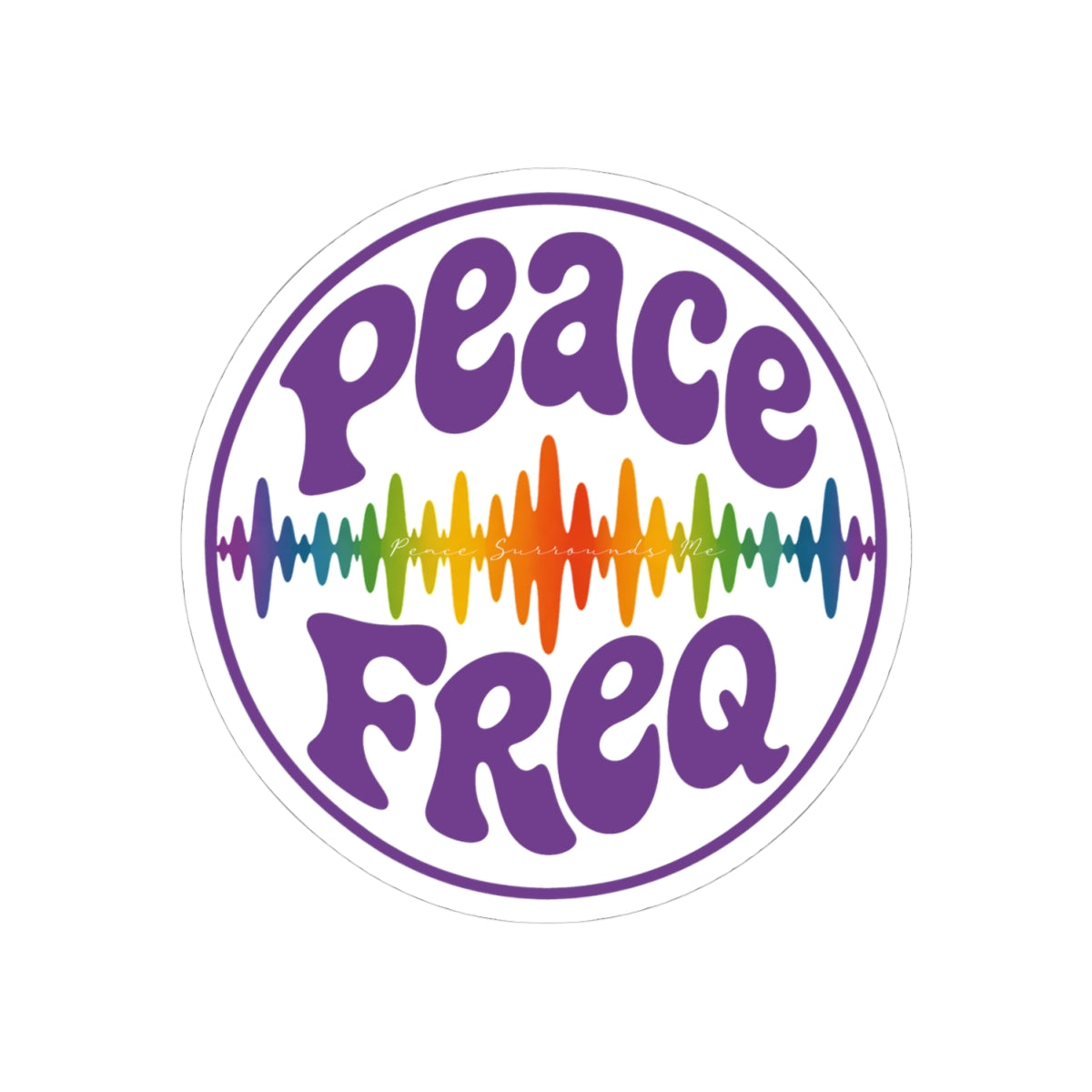 Peace Freq Classic Sticker ∞