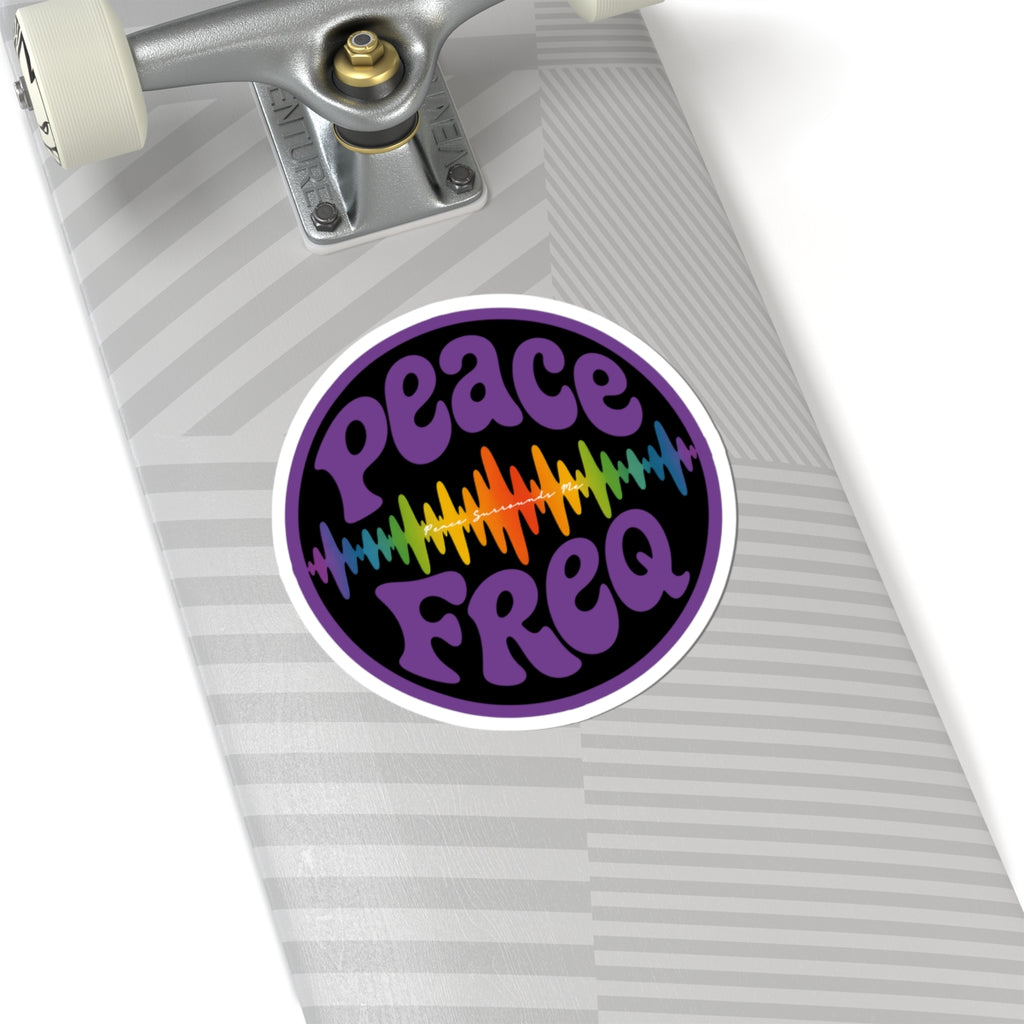 Peace Freq Classic Sticker (Blk) ∞