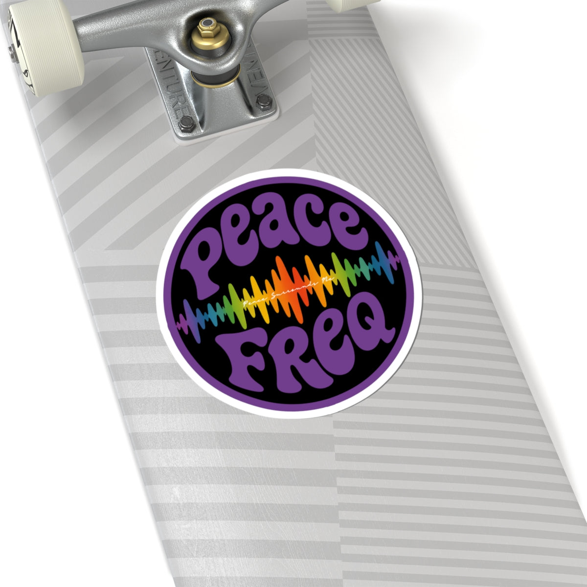 Peace Freq Classic Sticker (Blk) ∞