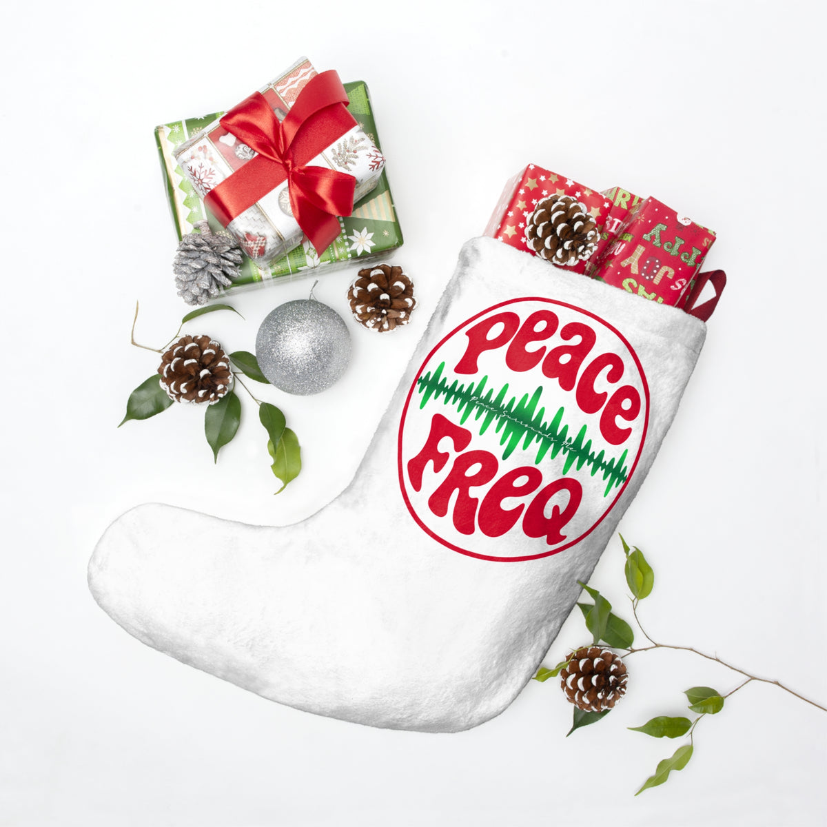 Peace Freq Christmas Stocking ∞
