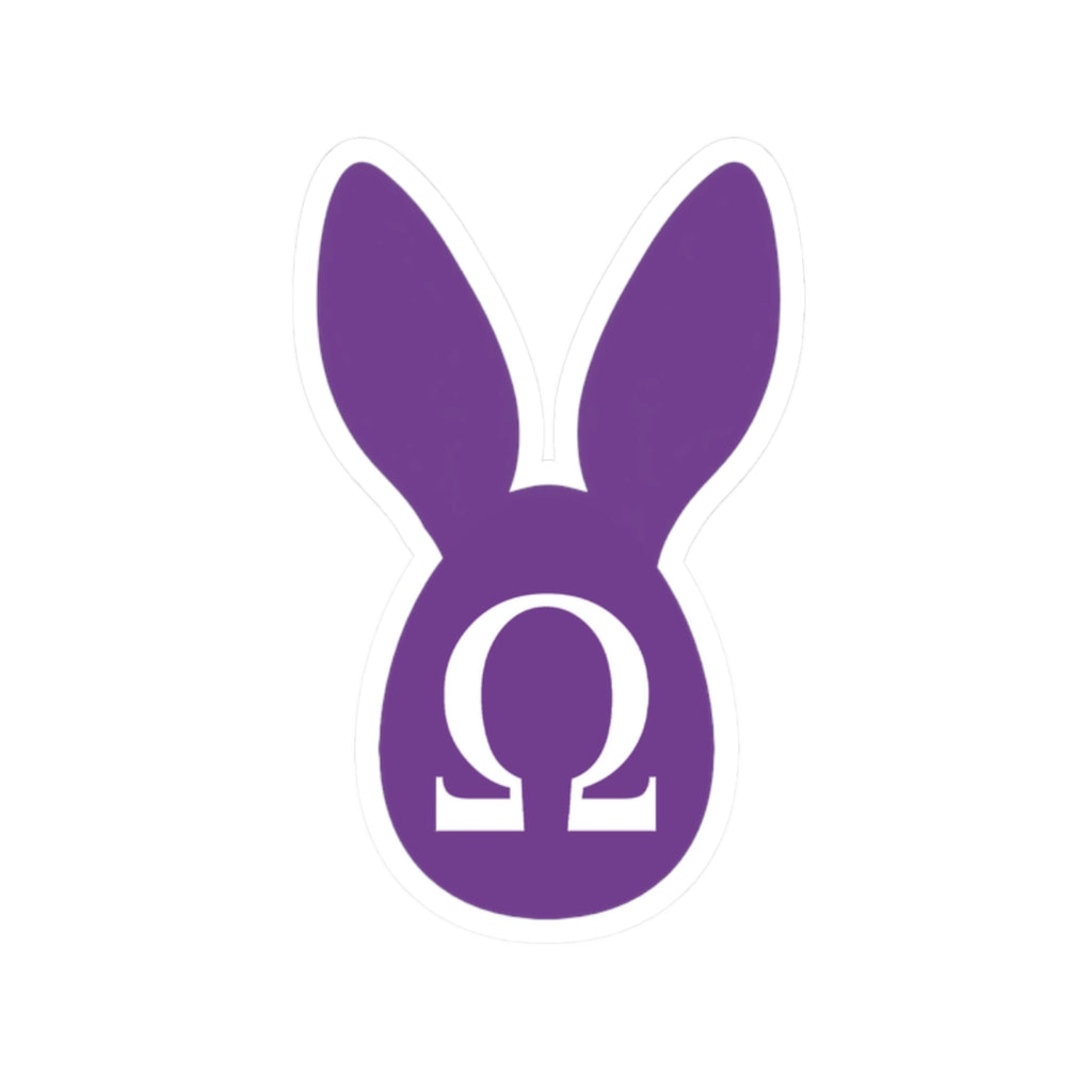 White Rabbit Omega Stickers (Purple) ∞