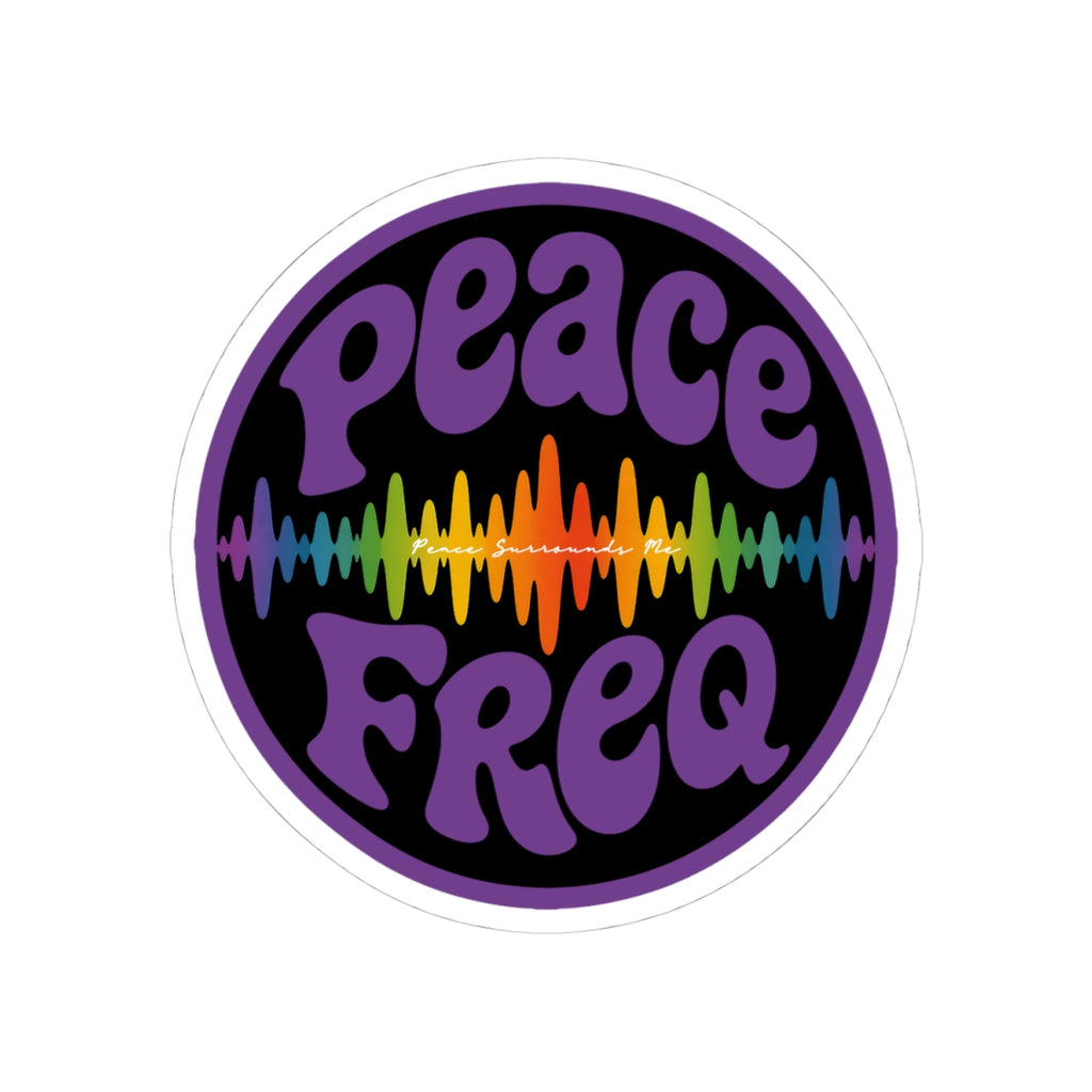 Peace Freq Classic Sticker (Blk) ∞