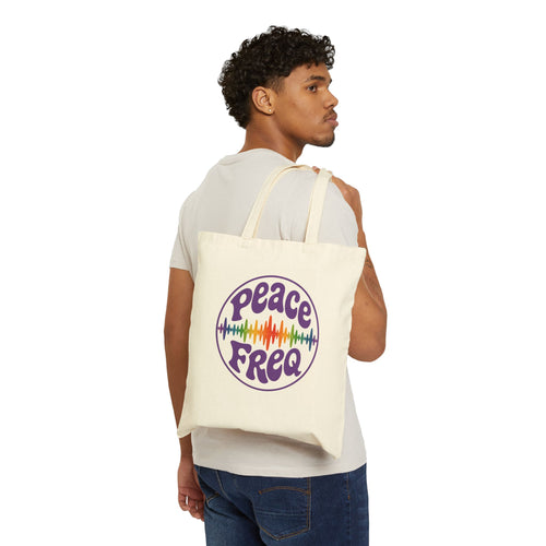 Peace Freq Canvas Tote Bag ∞