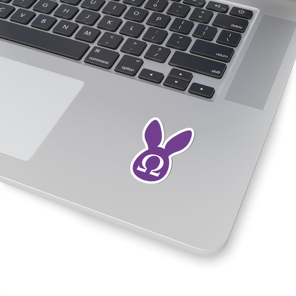 White Rabbit Omega Stickers (Purple) ∞
