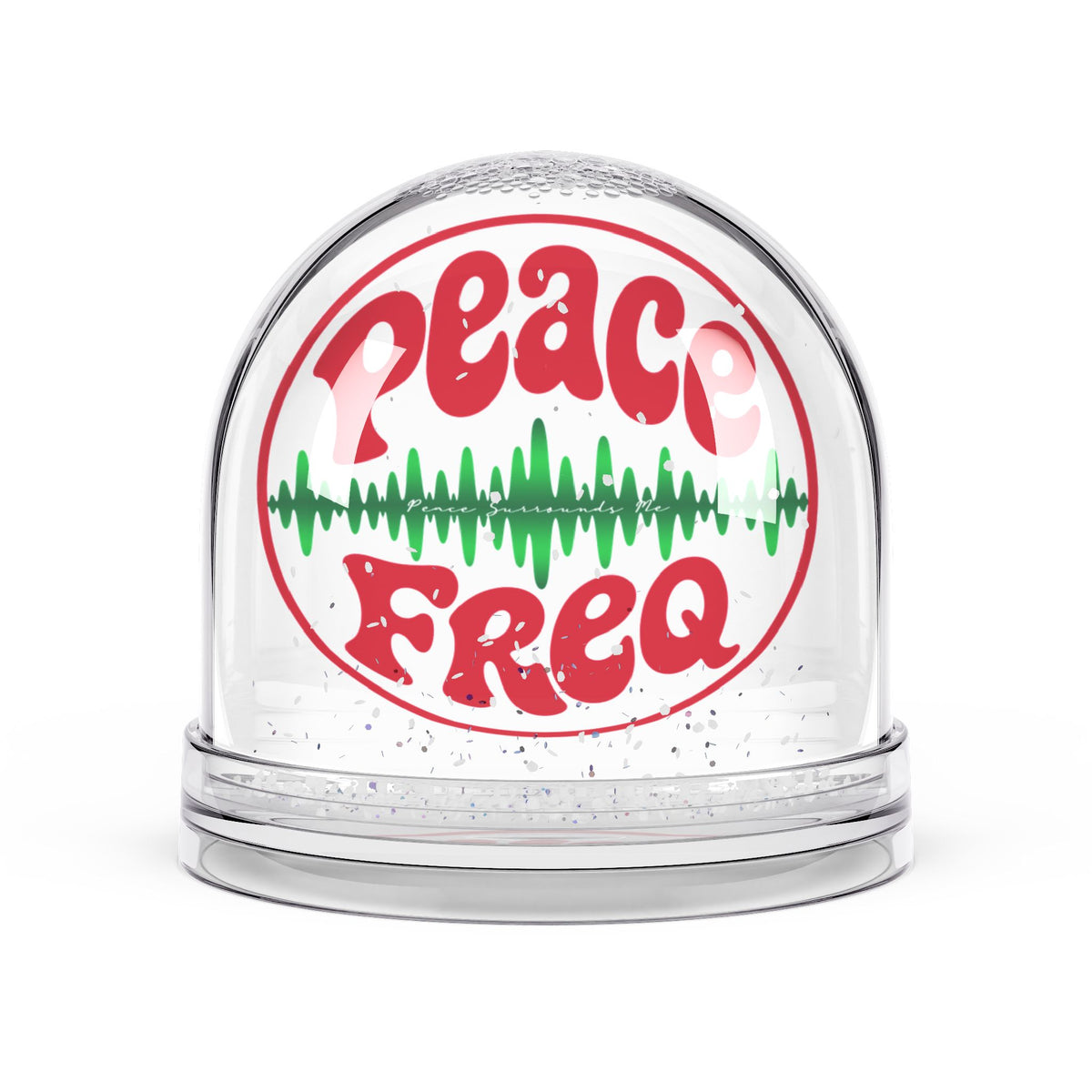 Peace Freq Snow Globe ∞