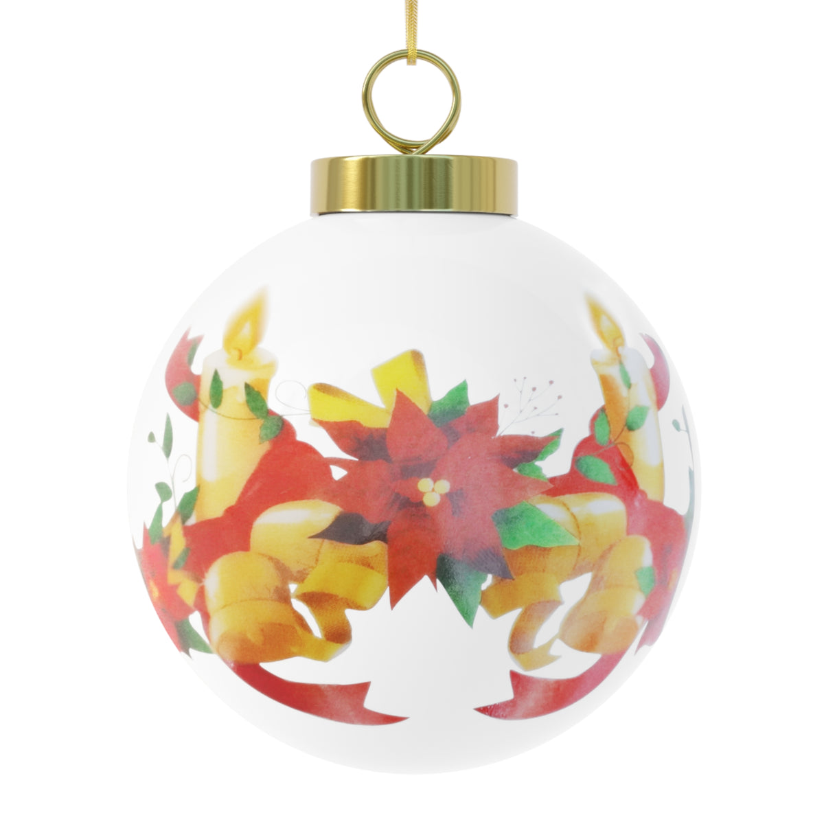 Peace Freq Ceramic Christmas Ornament ∞