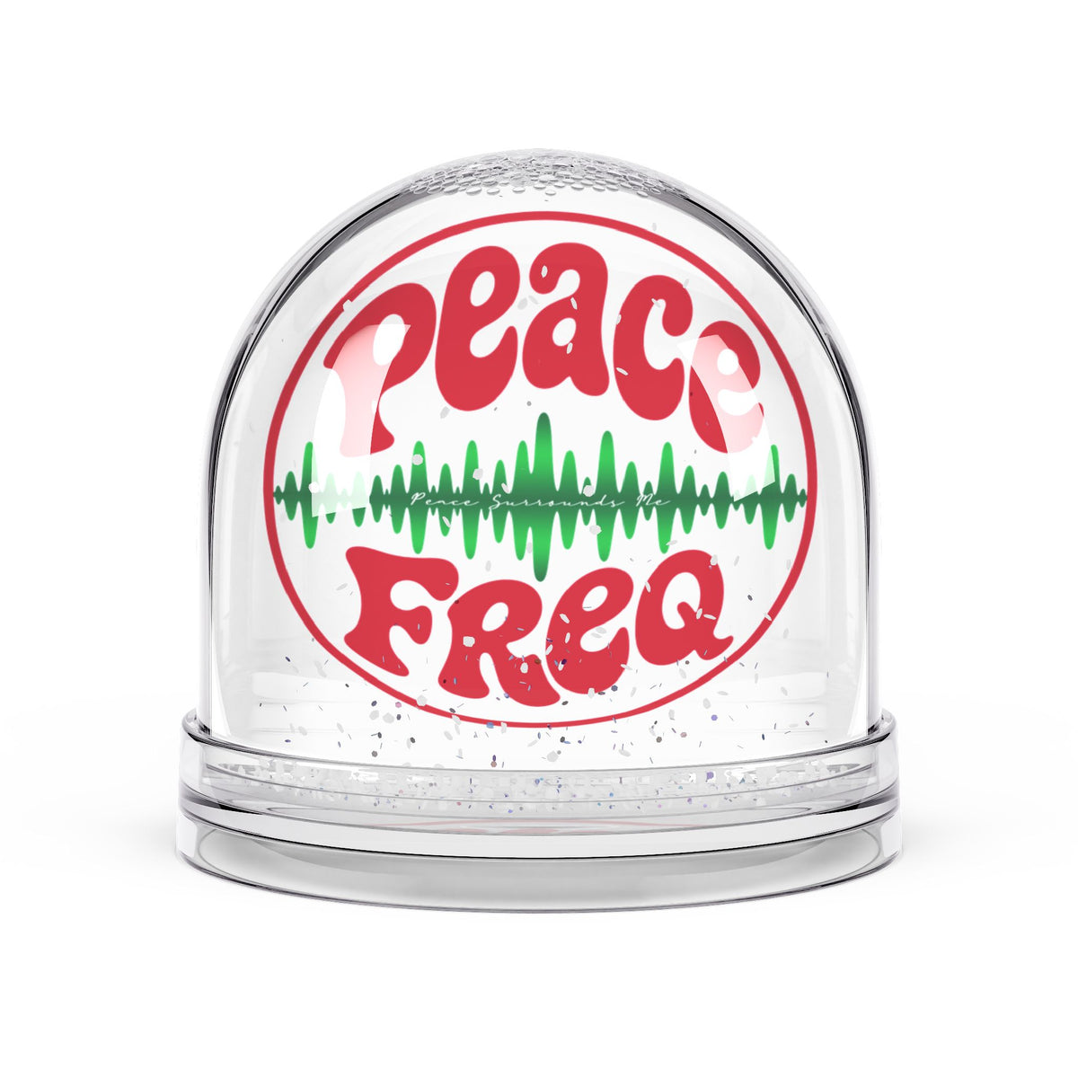 Peace Freq Snow Globe ∞