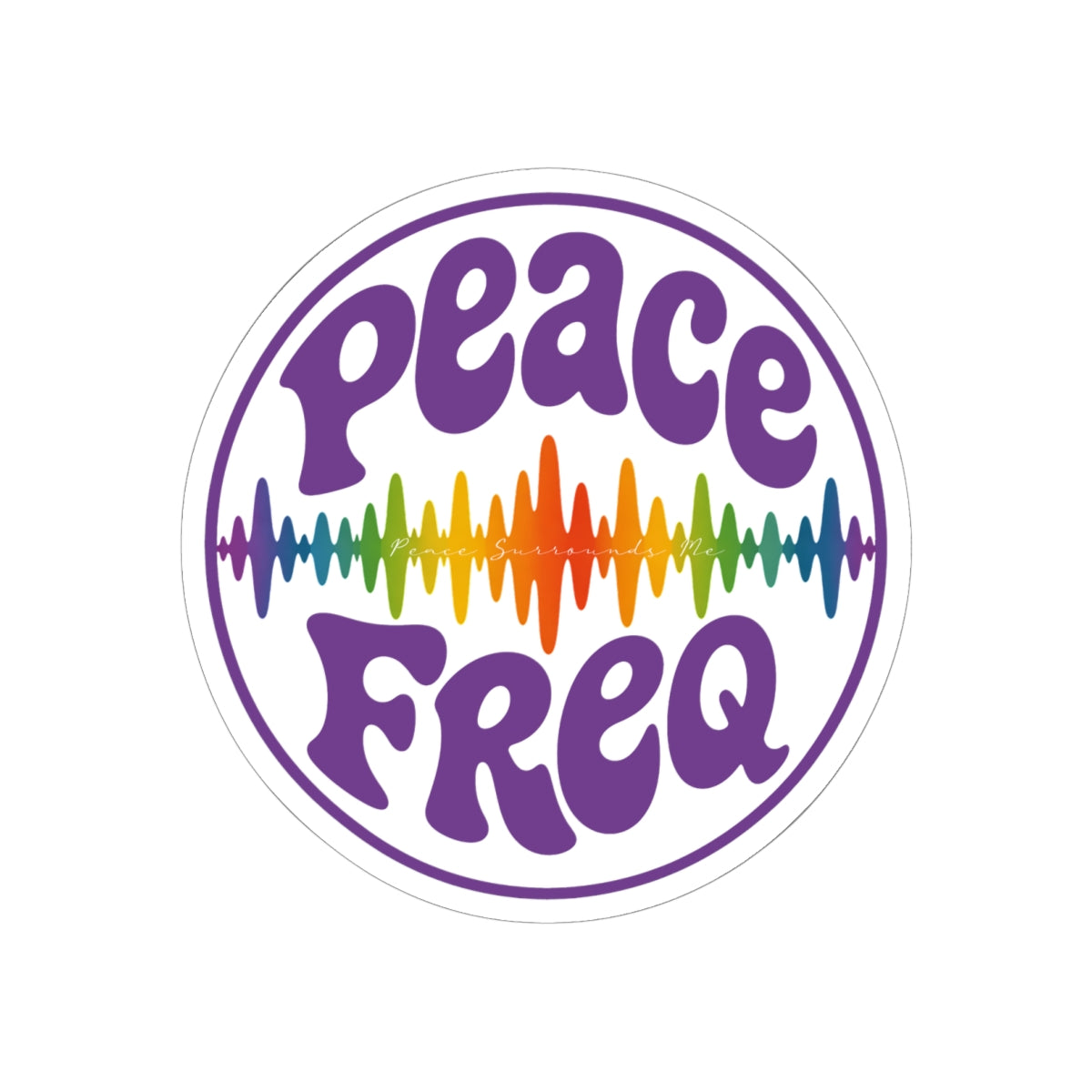 Peace Freq Classic Sticker ∞