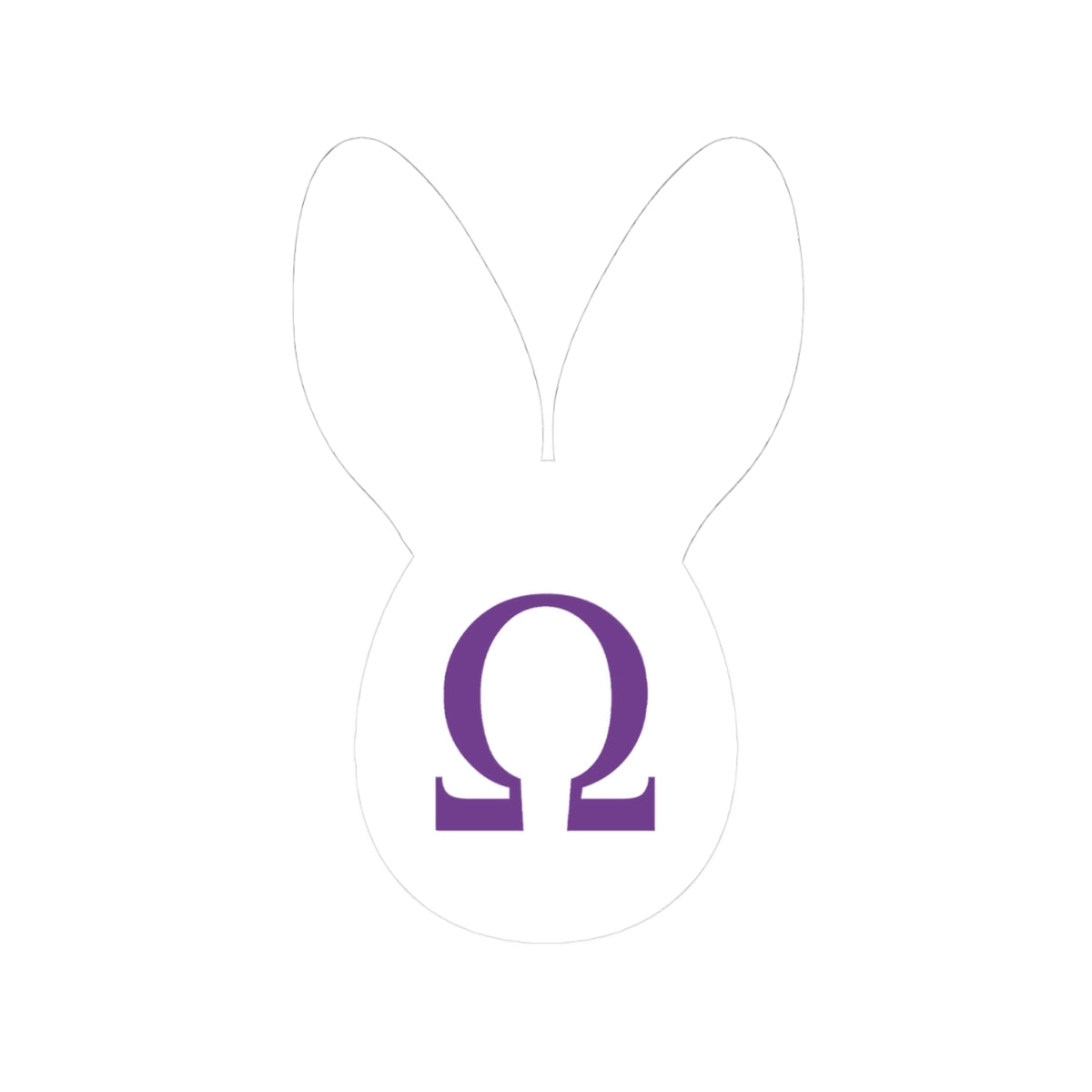 White Rabbit Omega Sticker ∞