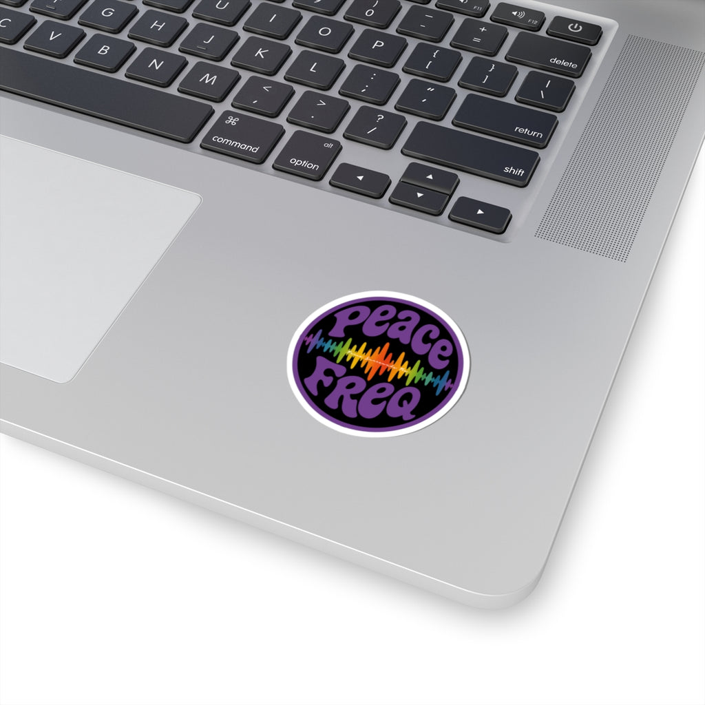 Peace Freq Classic Sticker (Blk) ∞