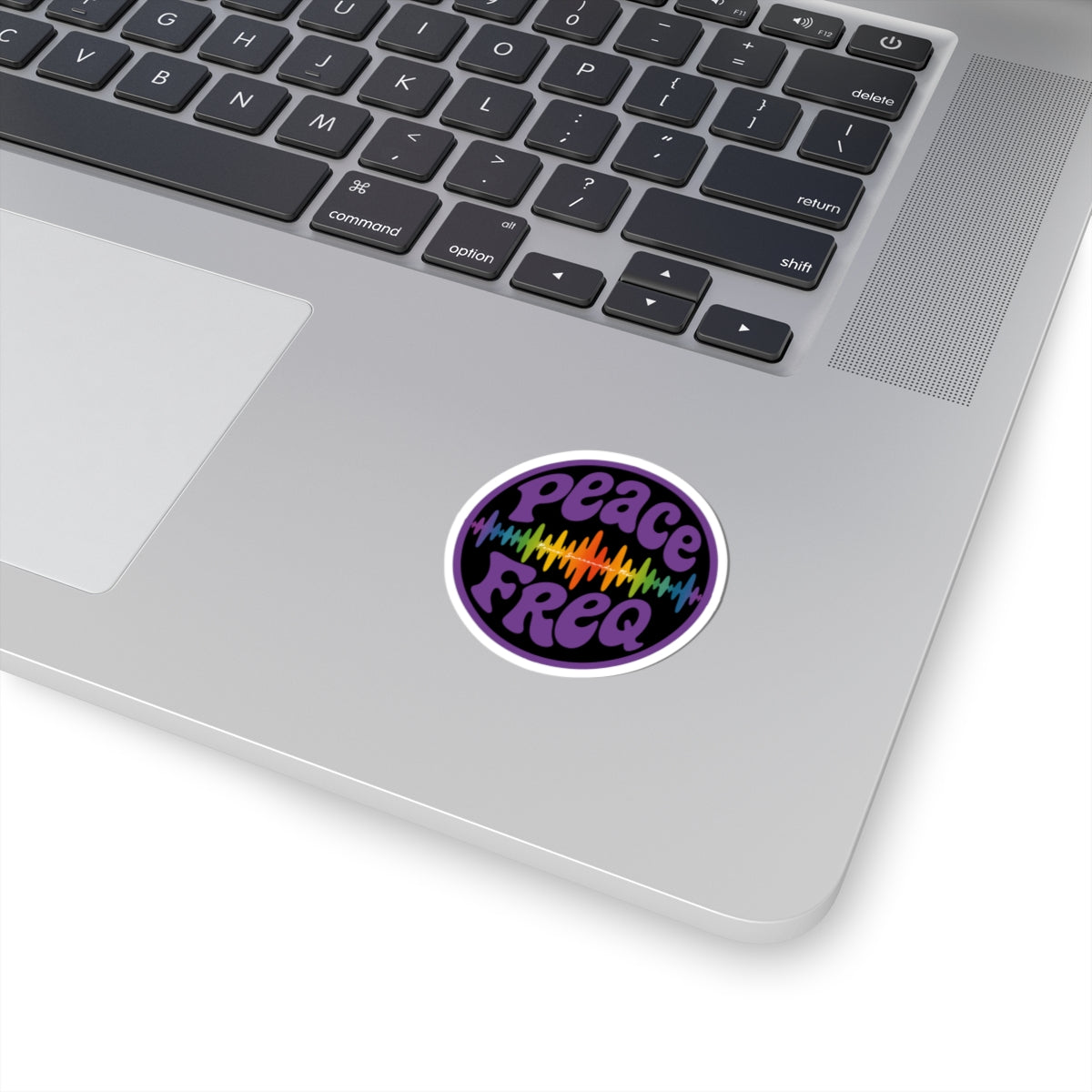 Peace Freq Classic Sticker (Blk) ∞