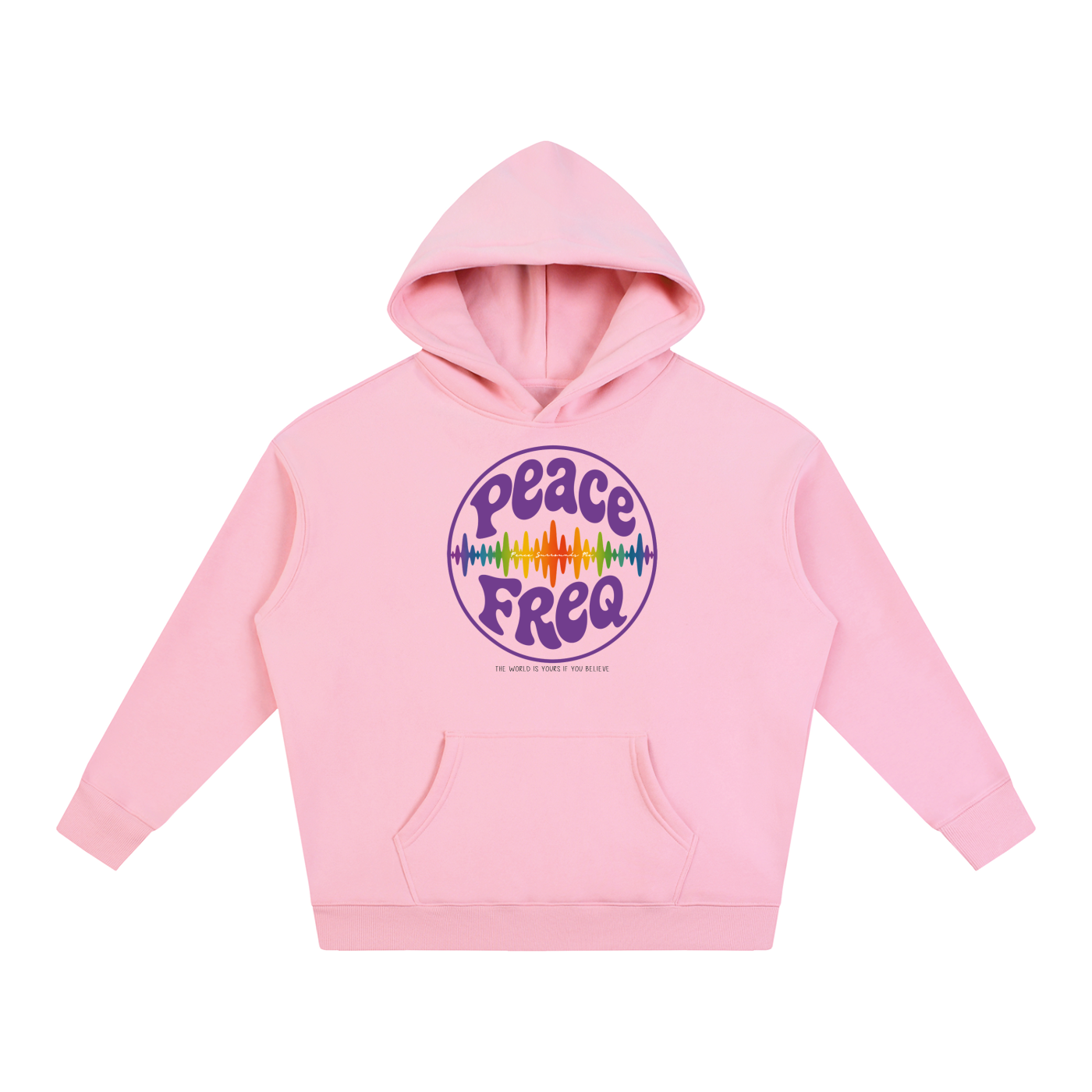 Peace Freq Oversize Fleeced Hoodie