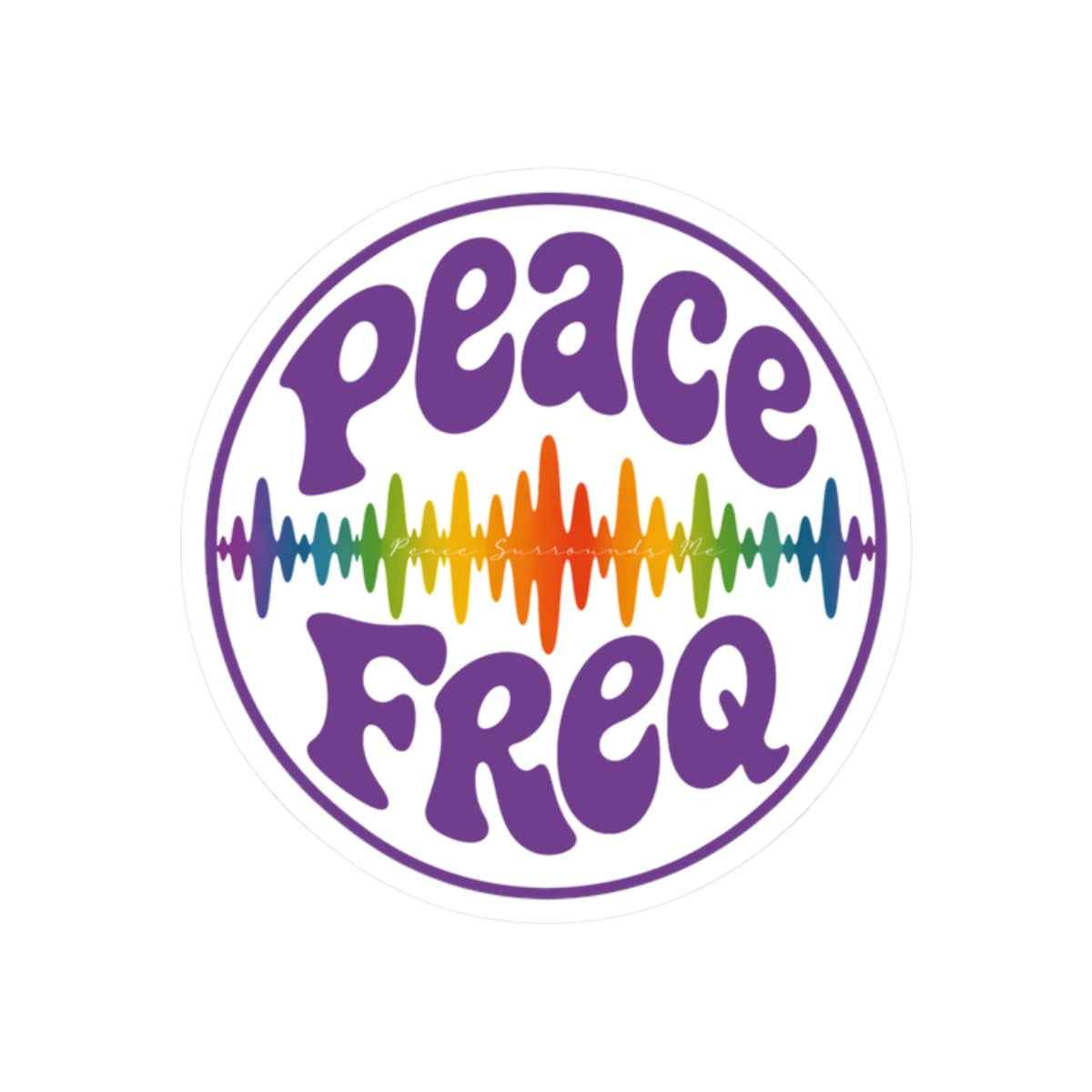 Peace Freq Classic Sticker ∞