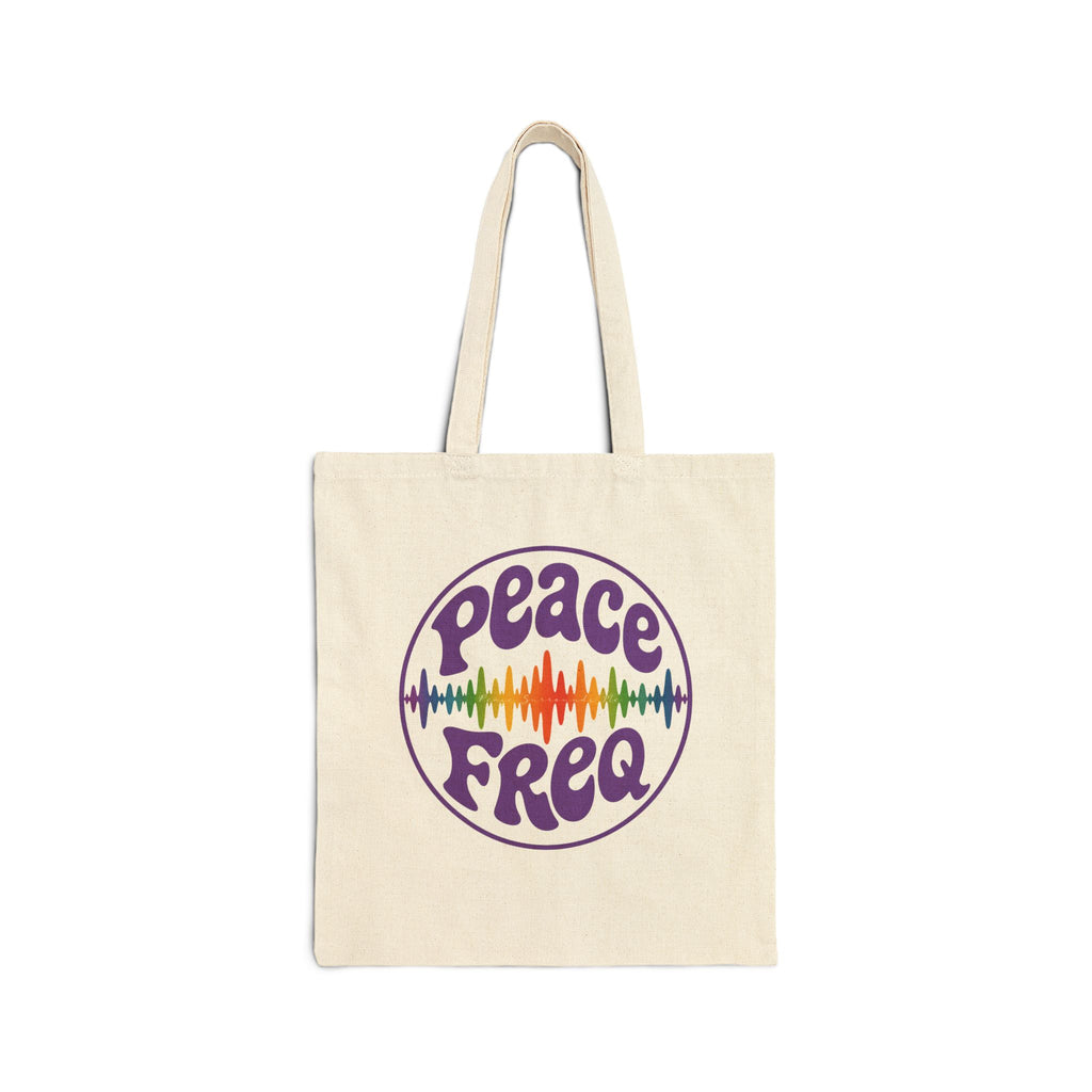 Peace Freq Canvas Tote Bag ∞