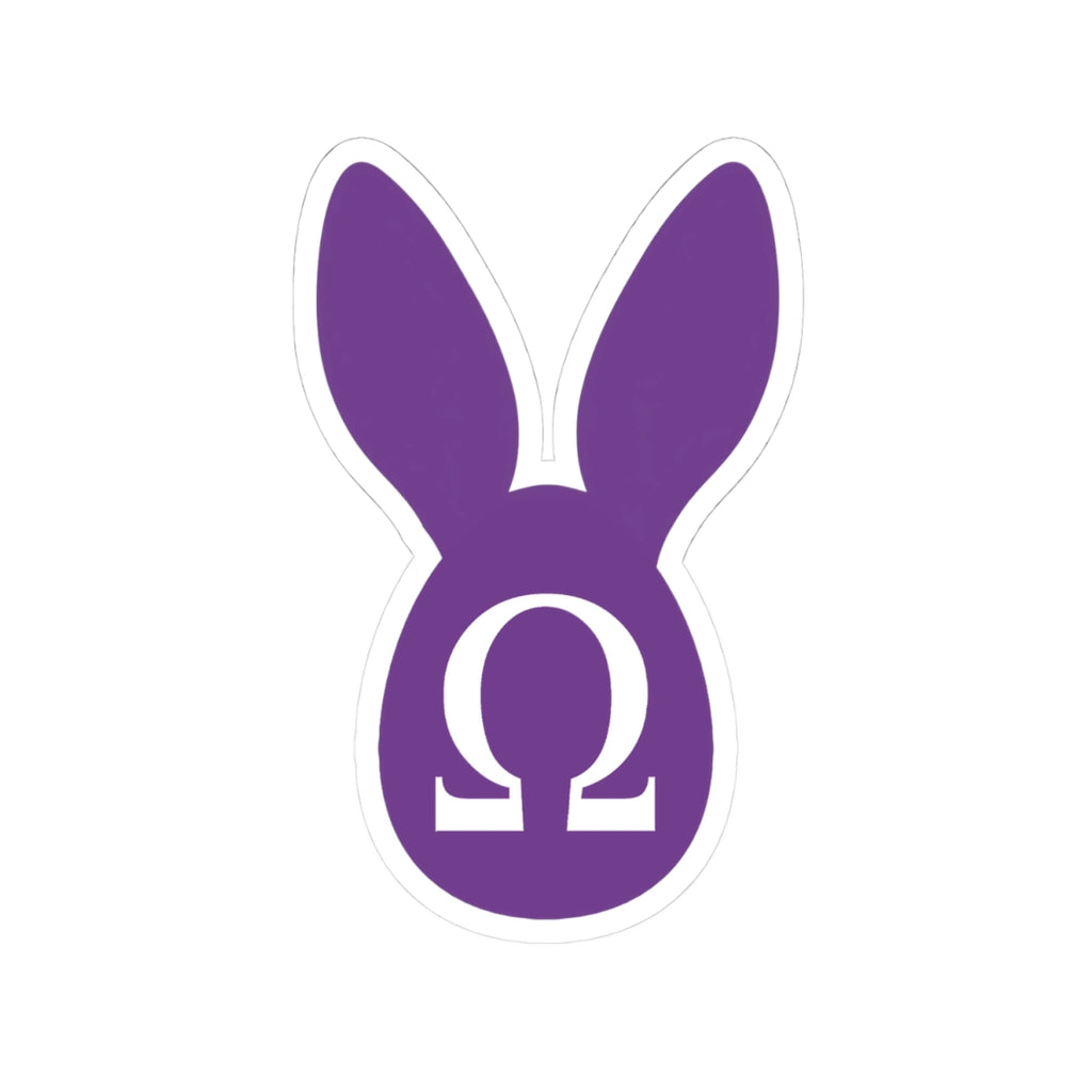 White Rabbit Omega Stickers (Purple) ∞