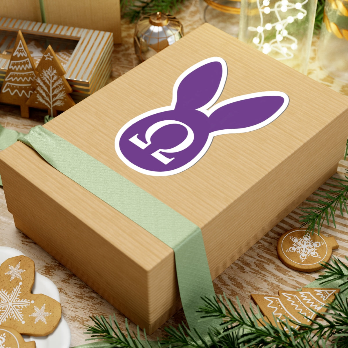 White Rabbit Omega Stickers (Purple) ∞