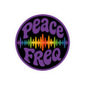 Peace Freq Classic Sticker (Blk) ∞