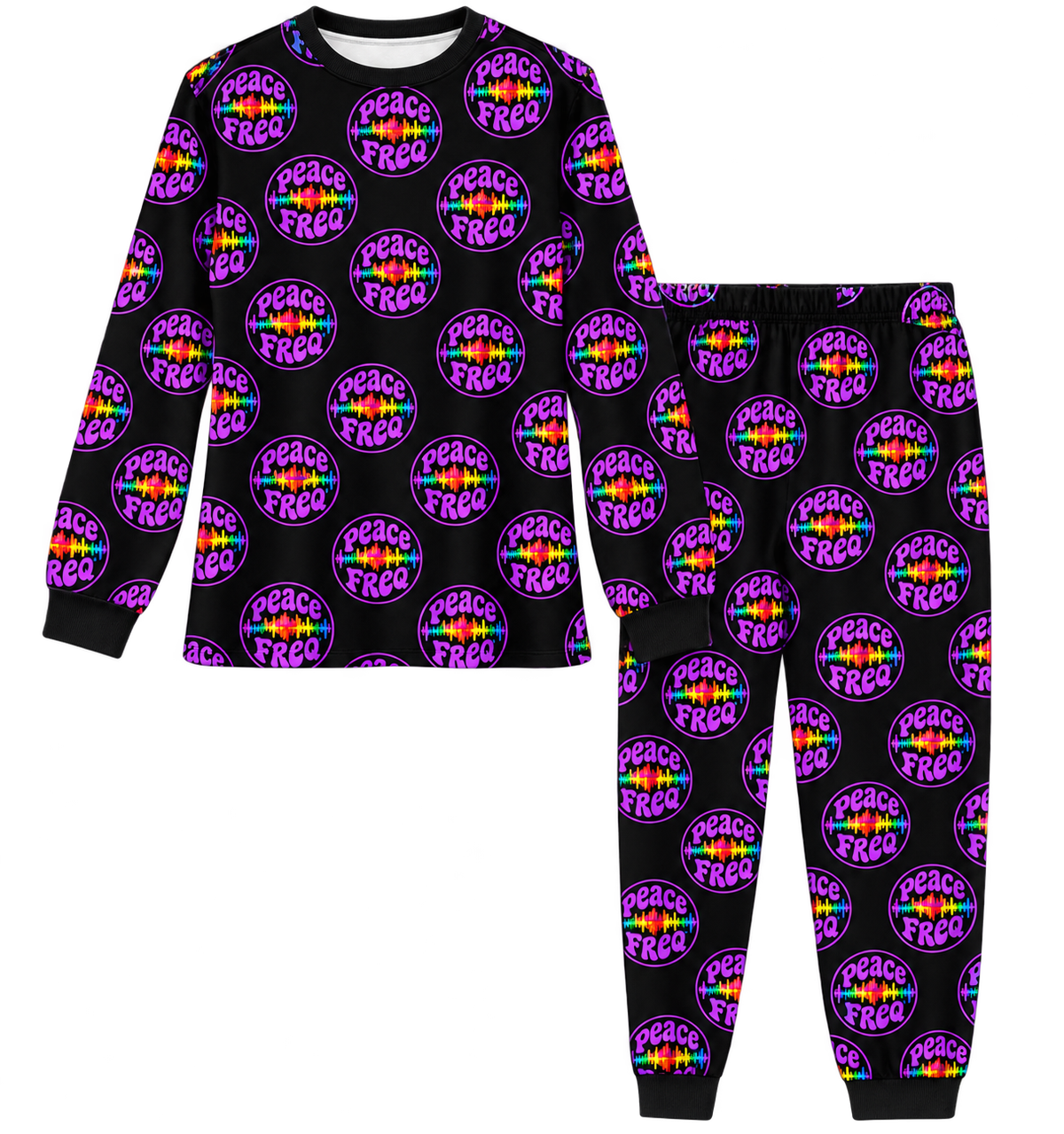 Peace Freq Pajama Set (Polyester)