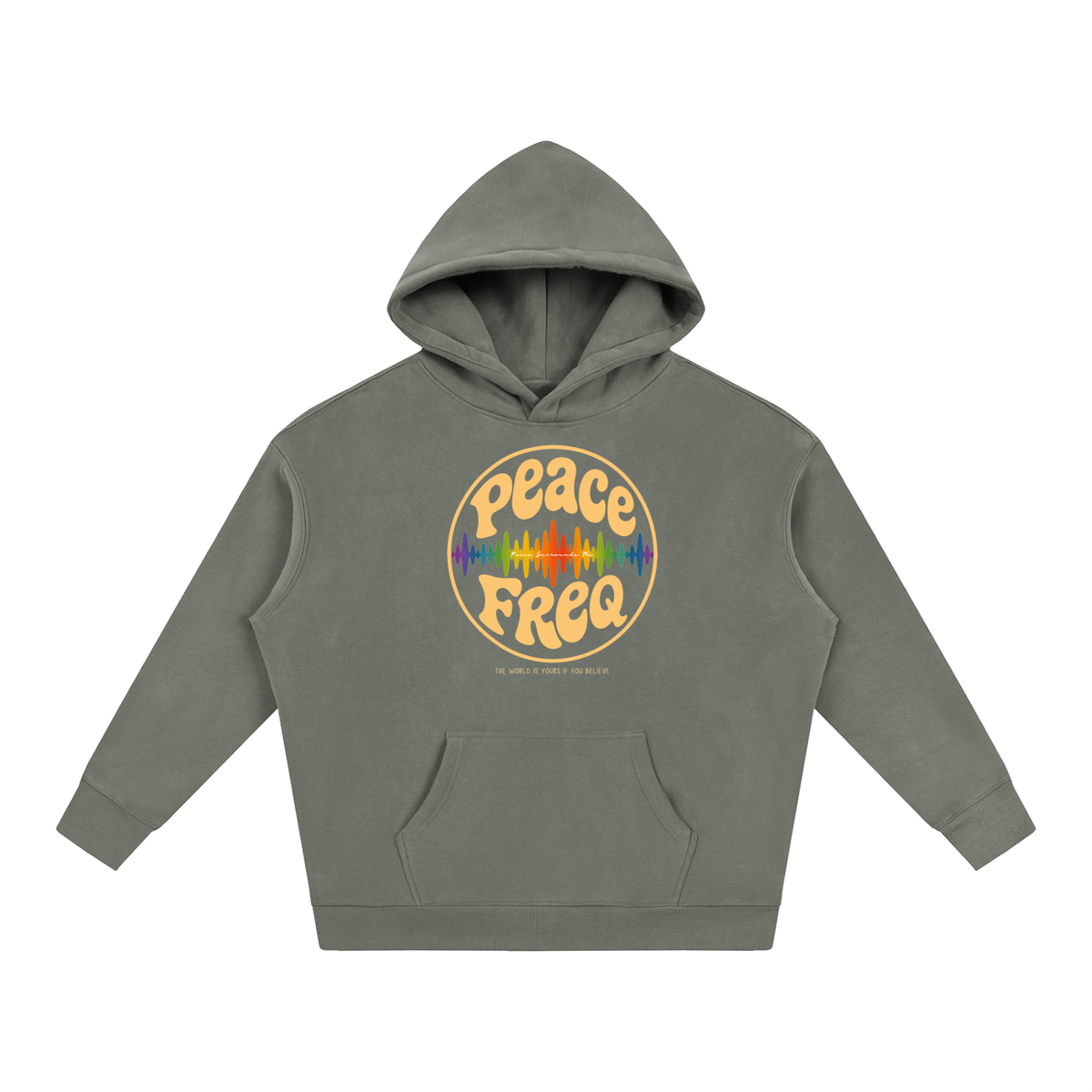Peace Freq Hoodie (Light Design) ∞